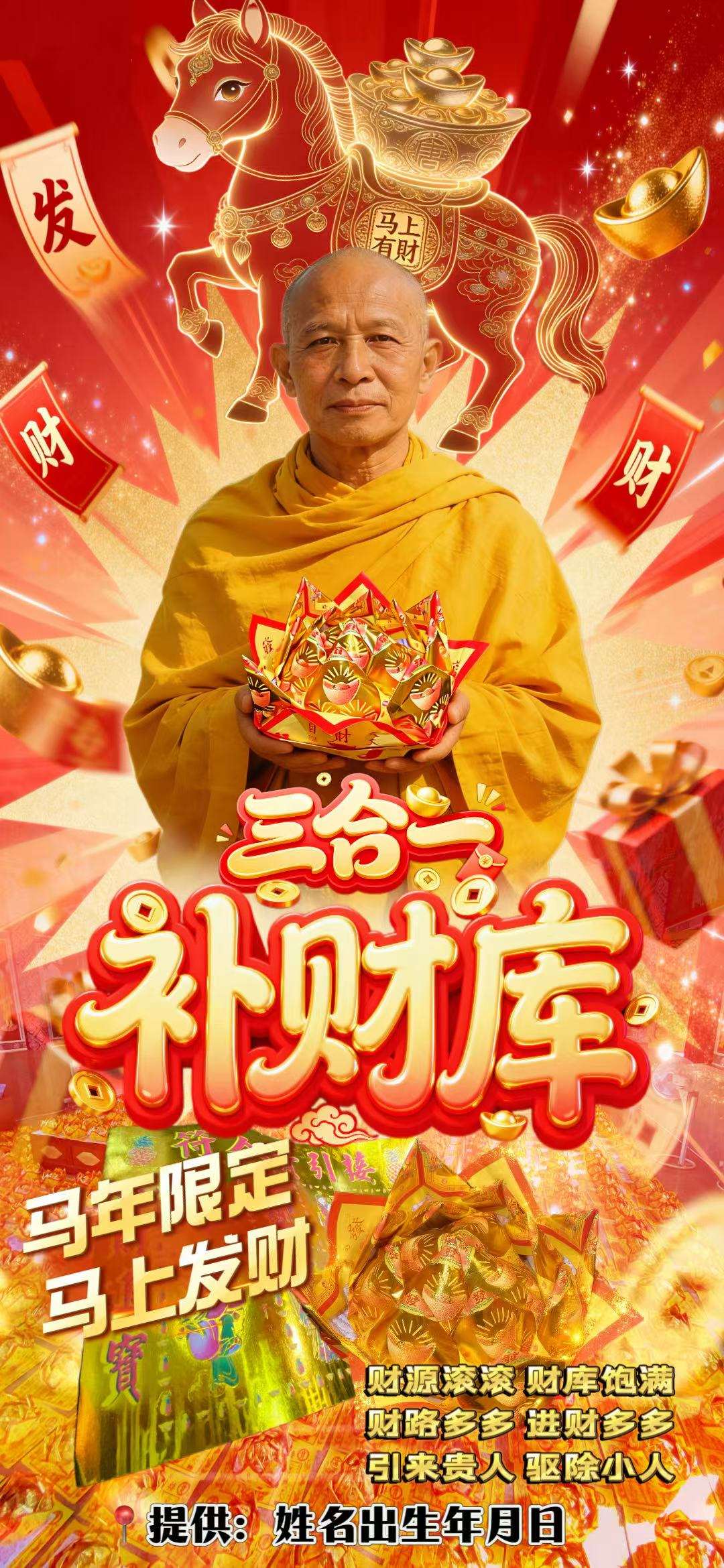 三合一补财库