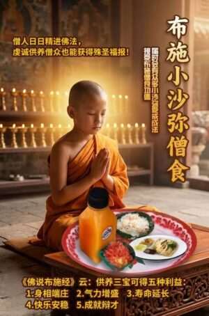 布施小沙弥僧食