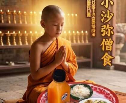 布施小沙弥僧食