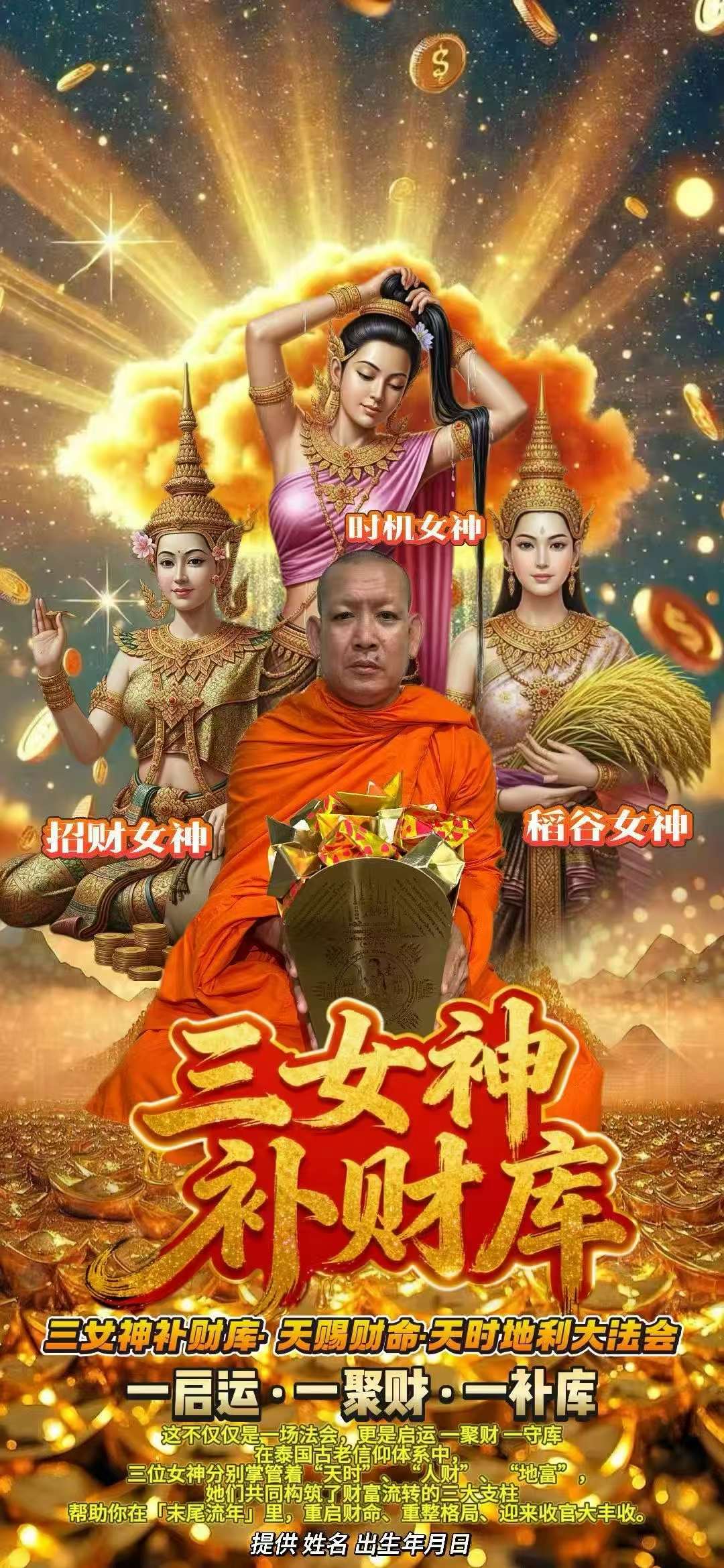三女神补财库· 天赐财命·天时地利大法会