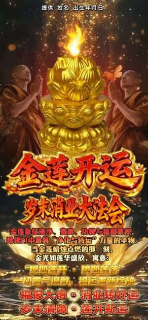 金莲开运 · 岁末消业大法会